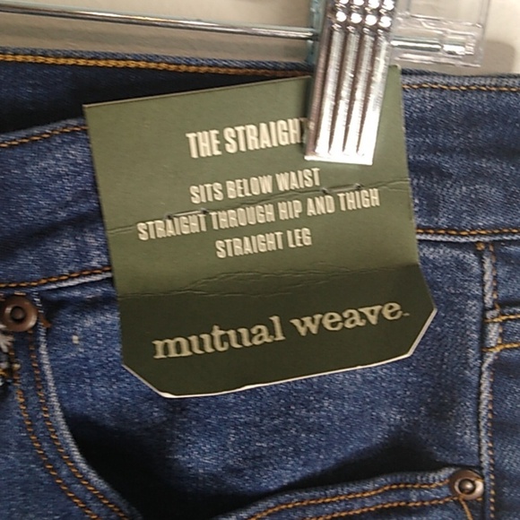 Natural Weave Straight Leg Denim Jeans - Size 33x30 - Picture 5 of 9